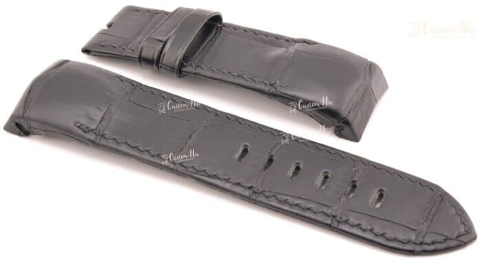 Bracelet Corum Admirals Cup SeafenderTides48 Bracelet en cuir alligator 24 mm