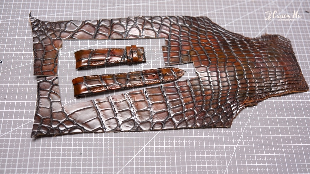 Ulysse Nardin Sonata 맞춤형 스모키 컬러 풀 패키지 Craft Linen Thread Handsewed 시계 스트랩: 세련되고 품질이 뛰어나며 맞춤형
