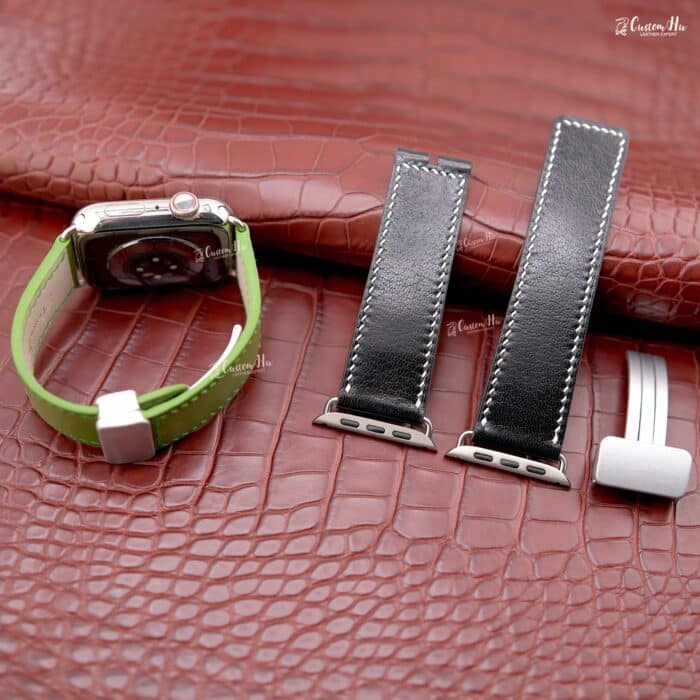 Nieuwe leren Apple Watch-band Snel loskoppelbare leren band met magneet