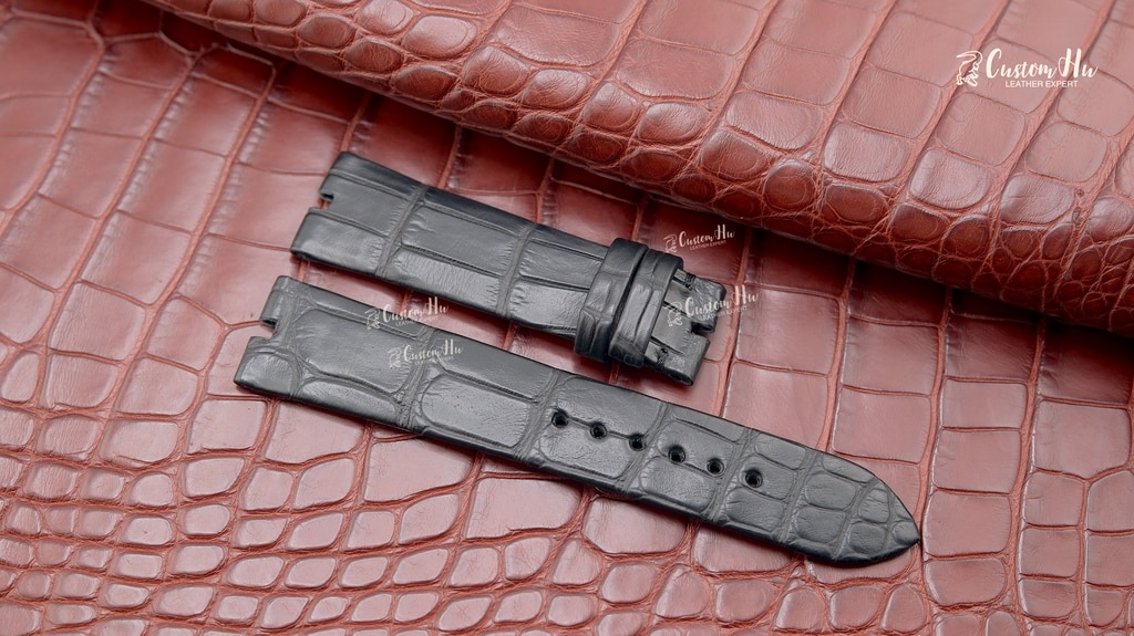 Van Cleef Arpels-Armband Van Cleef Arpels-Armband 18 mm Alligatorlederarmband