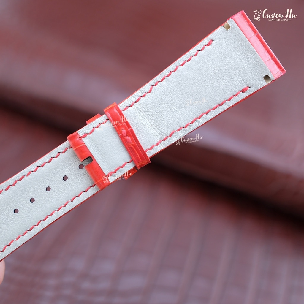 Franck Muller Conquistador Cortez-Armband, 27 mm Alligatorlederarmband