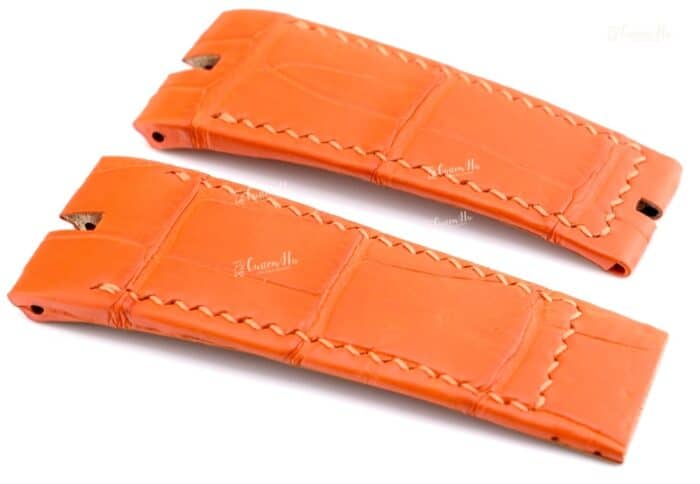 Cinturino Roger Dubuis Easy Diver 27mm 24mm Cinturino in pelle di alligatore