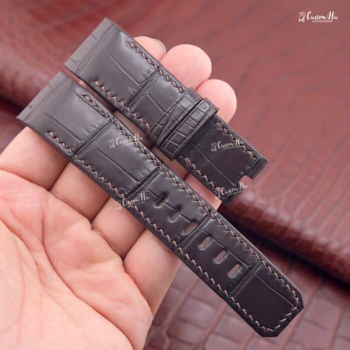 Bracelet Corum Ti Bridge 237mm Cuir d'alligator